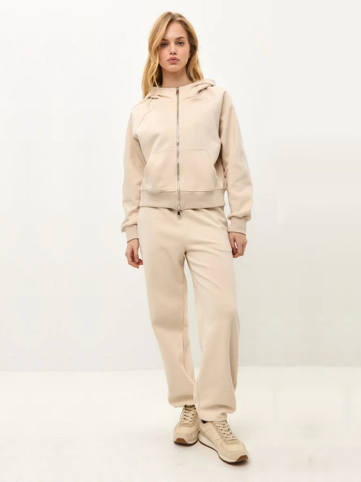 Damen Sportliches Fleece-Jogging-Set Echo Archiv