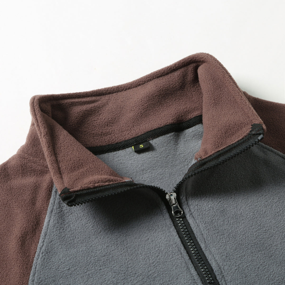 Herren Fleece-Pullover mit praktischem Halbreißverschluss und atmungsaktiven Einsätzen Echoarchiv