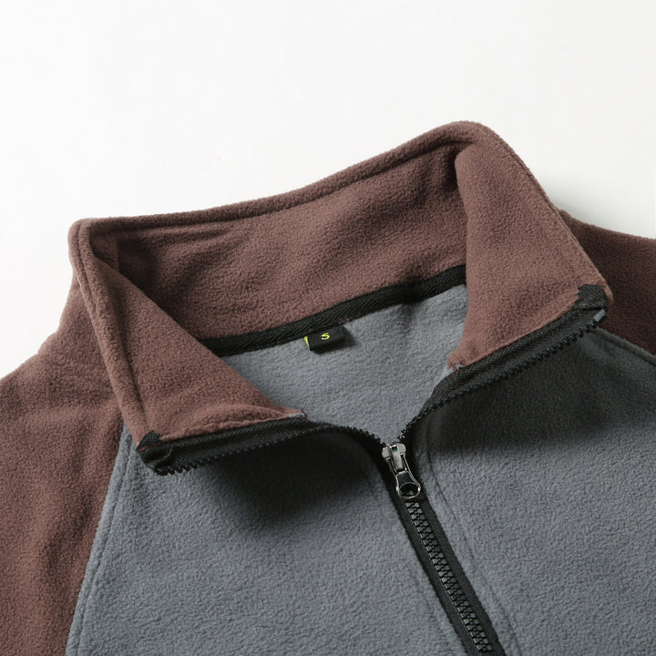 Herren Fleece-Pullover mit praktischem Halbreißverschluss und atmungsaktiven Einsätzen Echoarchiv