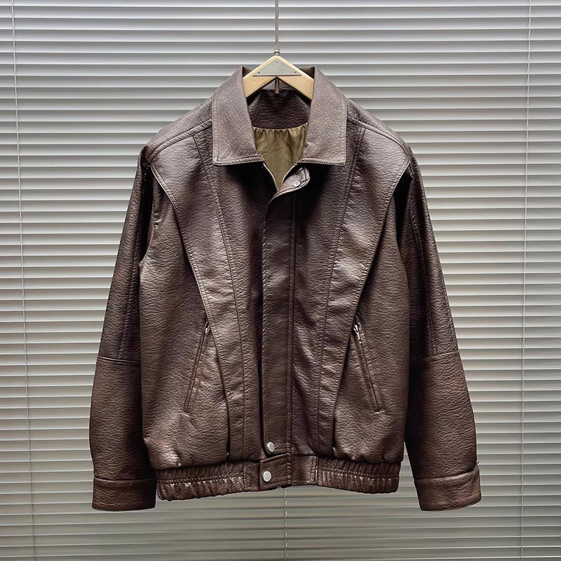 Damen Modische Lederjacke Echoarchiv