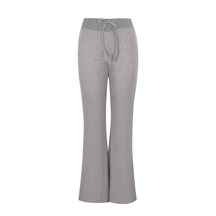 Damen Flared Loungehose mit hohem Bund und elastischem Kordelzug Echo Archiv