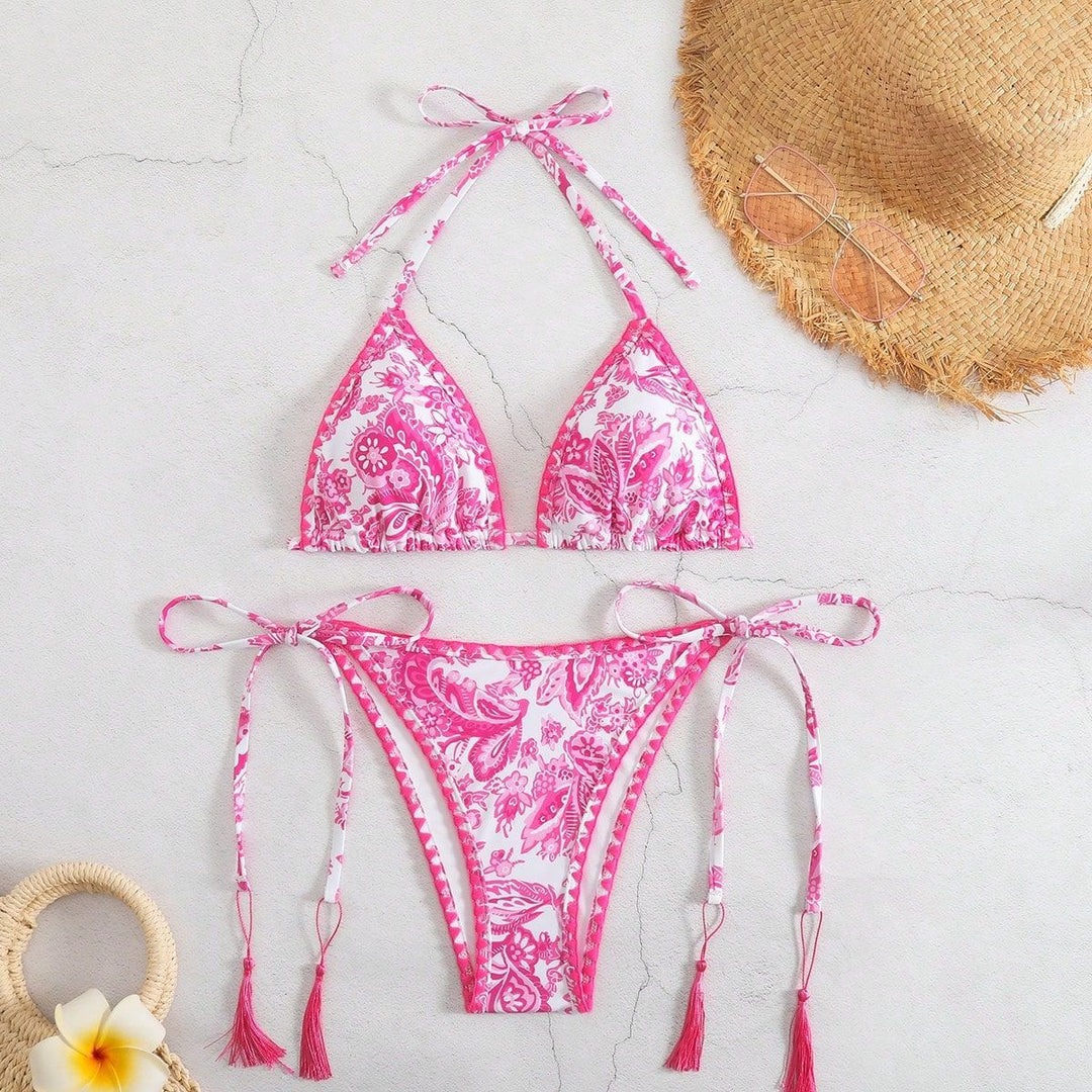 Damen Bikiniunterteil mit eleganten Quastendetails Echo Archiv