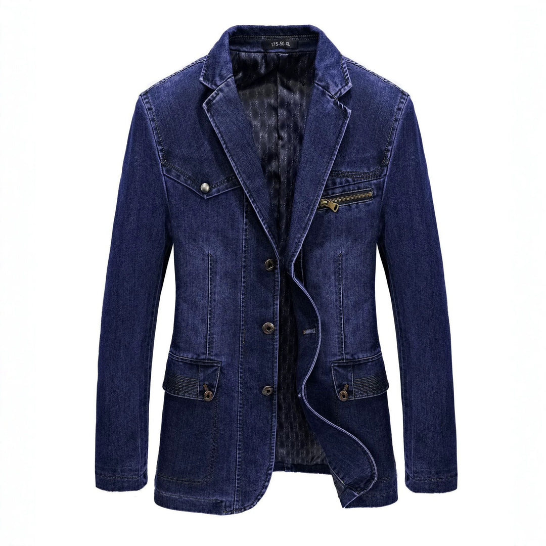 Herren Modische Denim Blazerjacke Echo Archiv