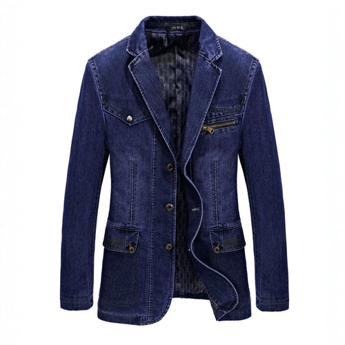 Herren Modische Denim Blazerjacke Echo Archiv