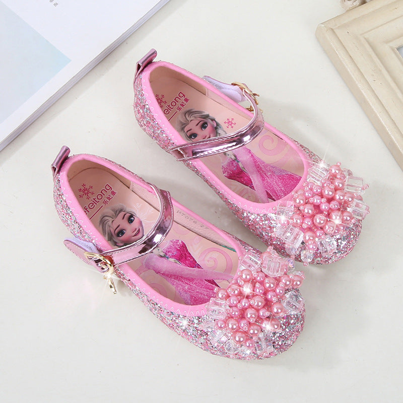Mädchen Ballerina Schuhe mit funkelnden Perlenapplikationen Echo Archiv
