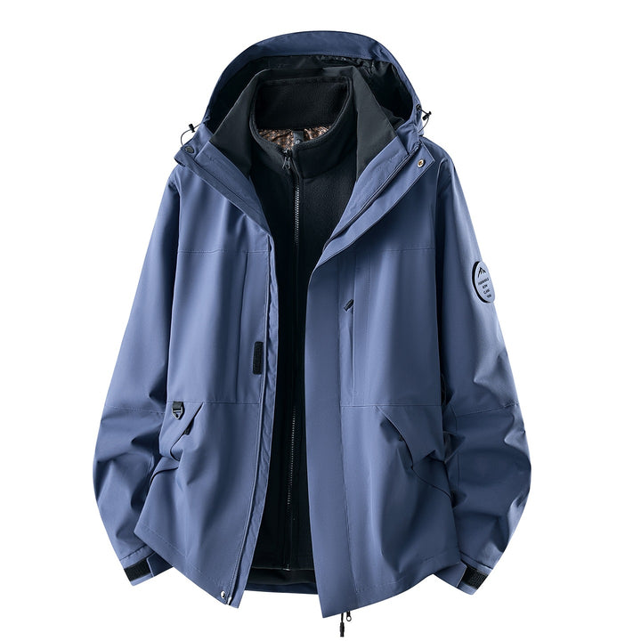 Damen Dreiteilige wasserdichte Outdoorjacke mit abnehmbarem Fleece-Innenlayer Echoarchiv