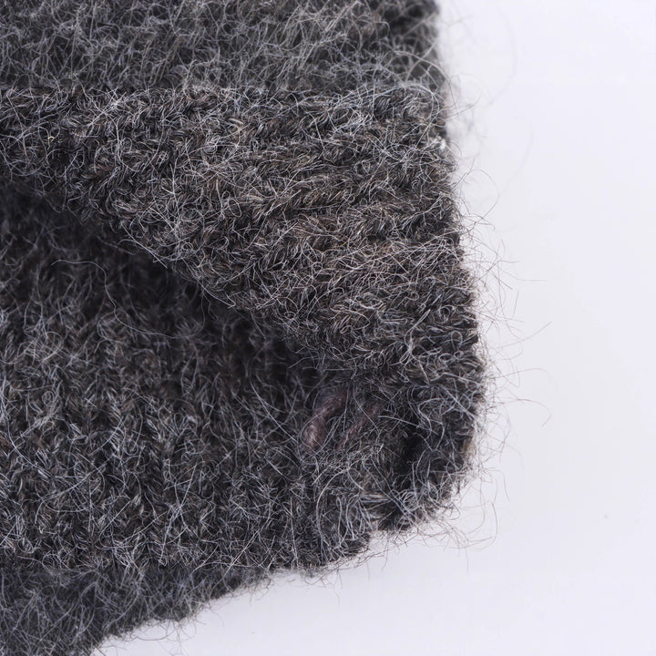 Damen Ärmellose Mohairoptik Strickweste mit V-Ausschnitt und Zierpailletten Echoarchiv