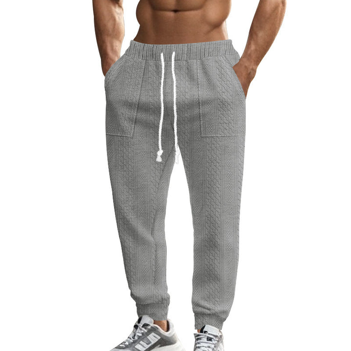 Herren lässige Jogginghose mit strukturiertem Gewebe und praktischen Taschen Echoarchiv