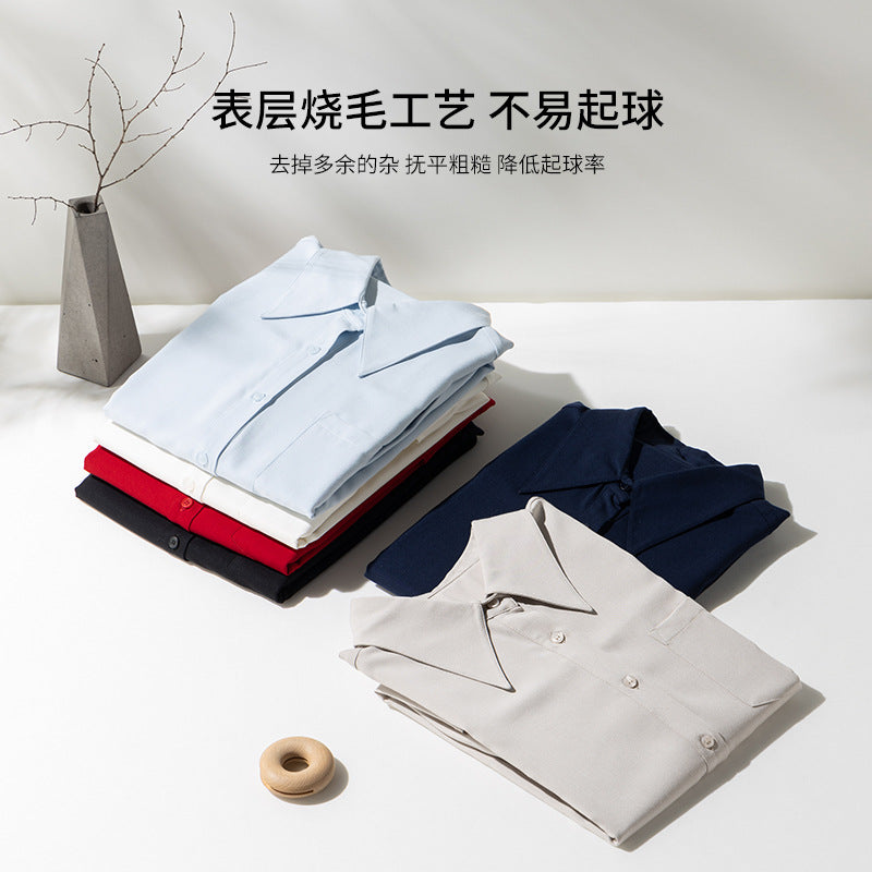 Damen seidenähnliche Oversize-Bluse mit spitzem Hemdkragen und Brusttasche Echo Archiv