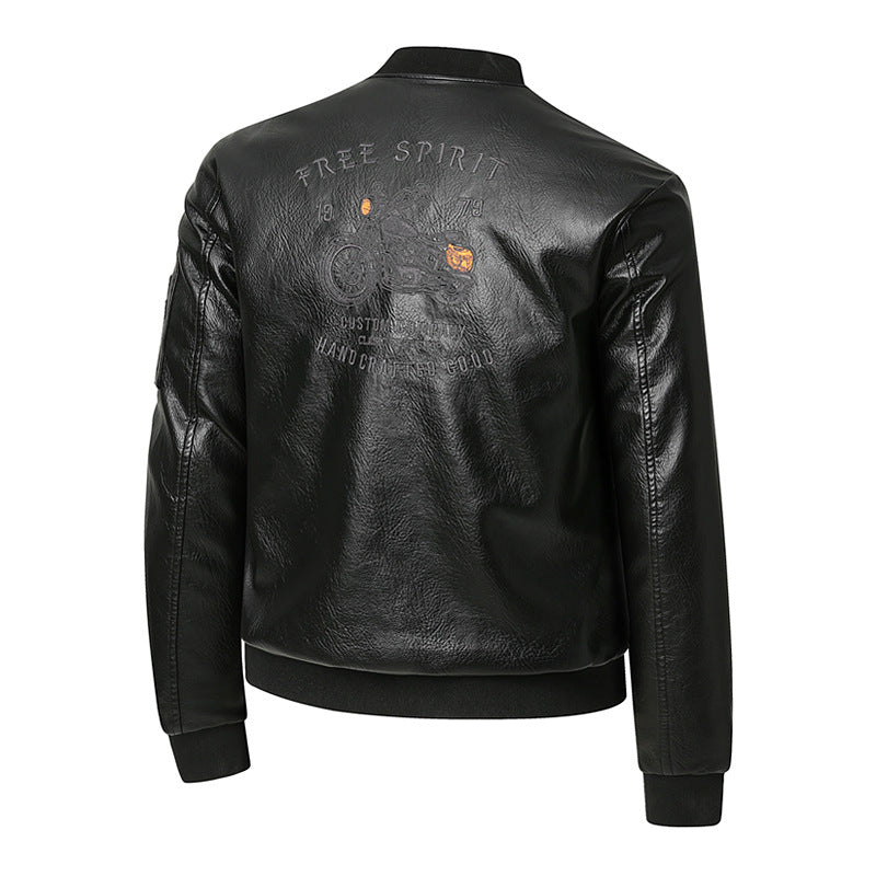 Herren Vintage Bikerjacke im Lederlook Echoarchiv