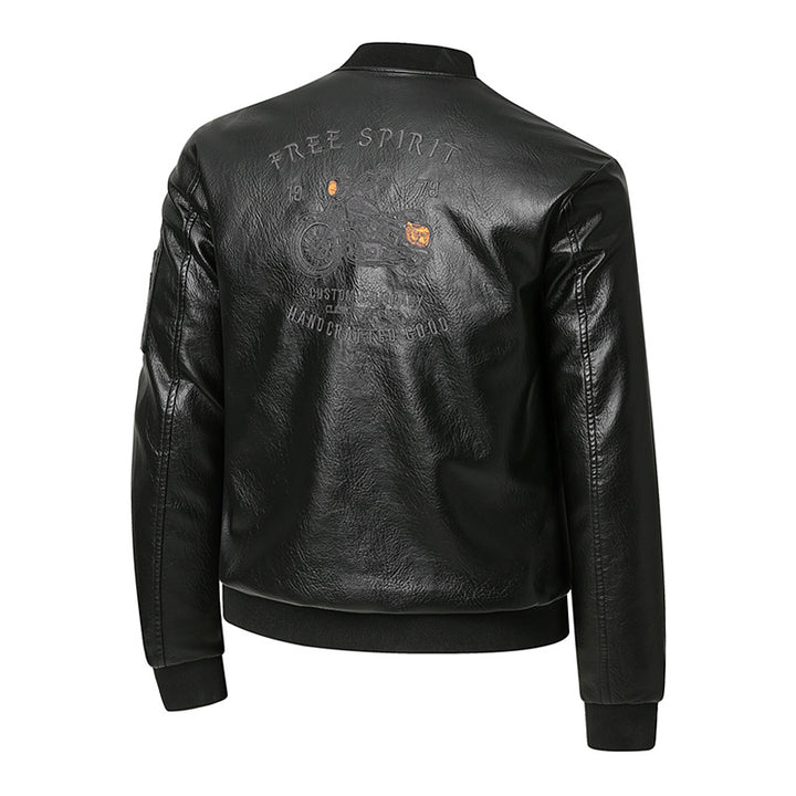 Herren Vintage Bikerjacke im Lederlook Echoarchiv