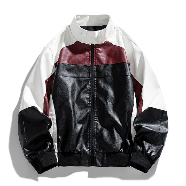 Damen Trendige Bikerjacke im Color-Block-Stil Echo Archiv