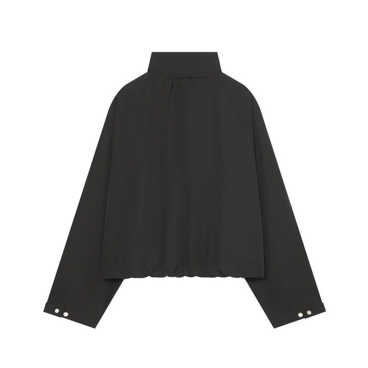 Damen Gekürzte Oversize-Utility-Jacke mit Stehkragen und Kordelzug Echo Archiv