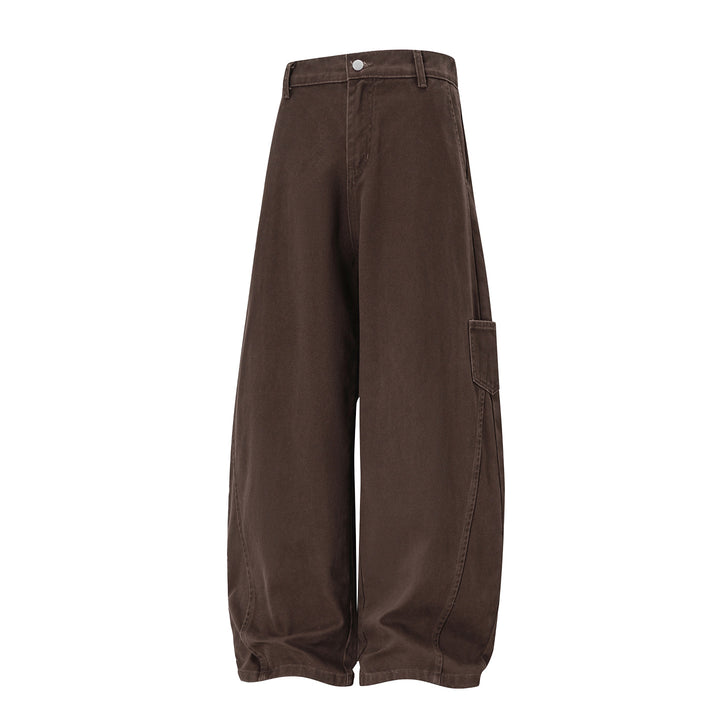 Damen Hochtaillierte Extraweite Workwear‑Hose mit Ballonbein und Cargotasche Echo Archiv