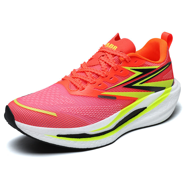 Unisex dynamische Straßenlaufschuhe mit gebogener Rocker‑Zwischensohle, reaktiver EVA‑Dämpfung und atmungsaktivem Strickobermaterial – Tavélo