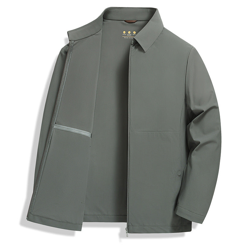 Herren leichte Übergangsjacke mit wasserabweisendem Material und praktischen Taschen Echoarchiv
