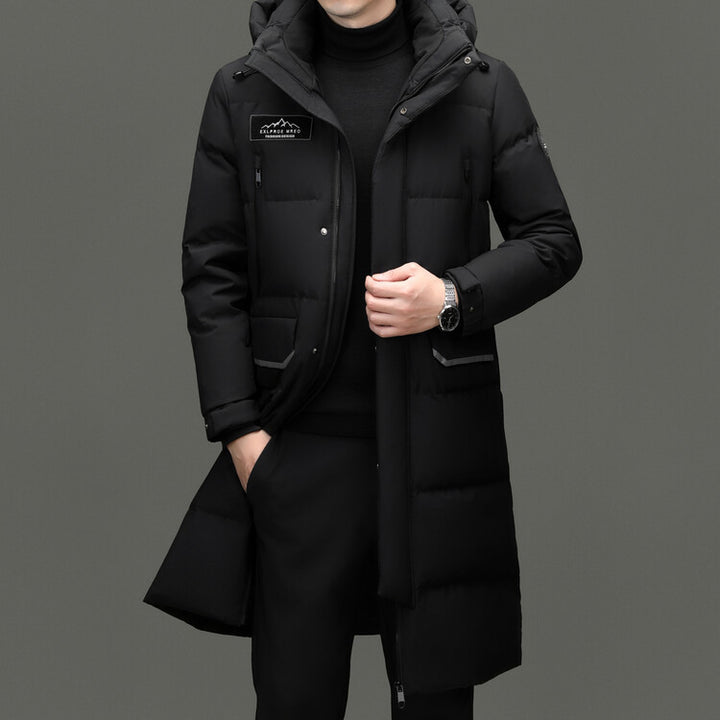 Herren lange, isolierte Winterjacke Echoarchiv