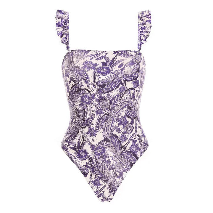 Damen Bikiniset mit schickem Wickelrock und verspieltem Rüschendesign Echo Archiv