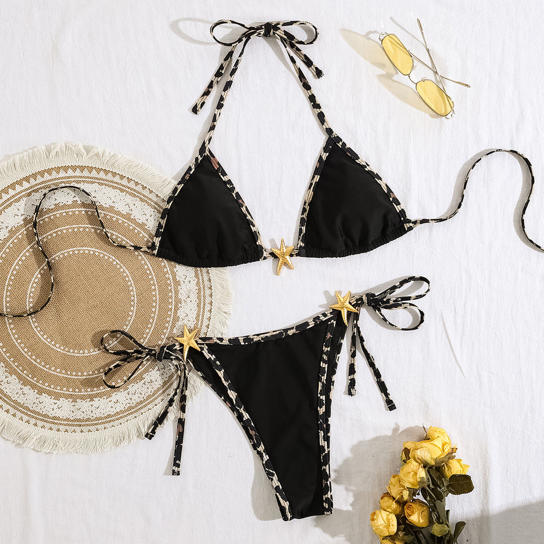 Damen Triangel-Bikini mit verstellbaren Bindebändern Echo Archiv