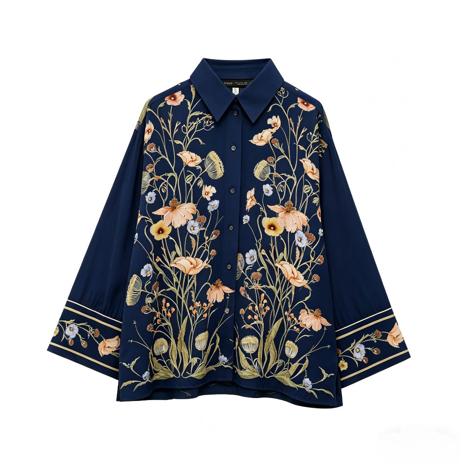 Damen Palazzo-Hose mit floralen Mustern Echo Archiv