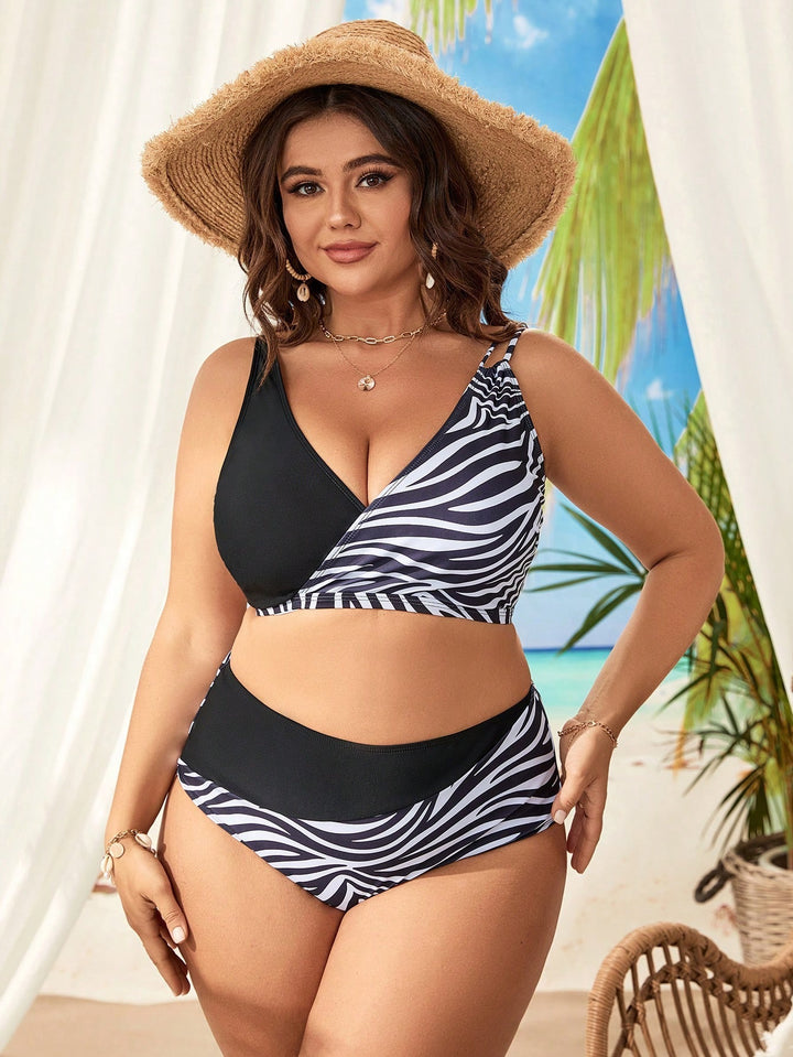 Damen Bunt gemusterter Bikini Echo Archiv