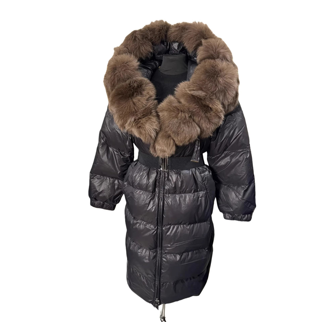 Damen Modische Daunenjacke mit hochabschließendem Kragen – Célinea