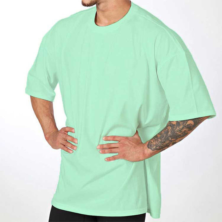 Herren Oversized T-Shirt aus hochwertigem Baumwollmix mit Rundhalsausschnitt Echoarchiv