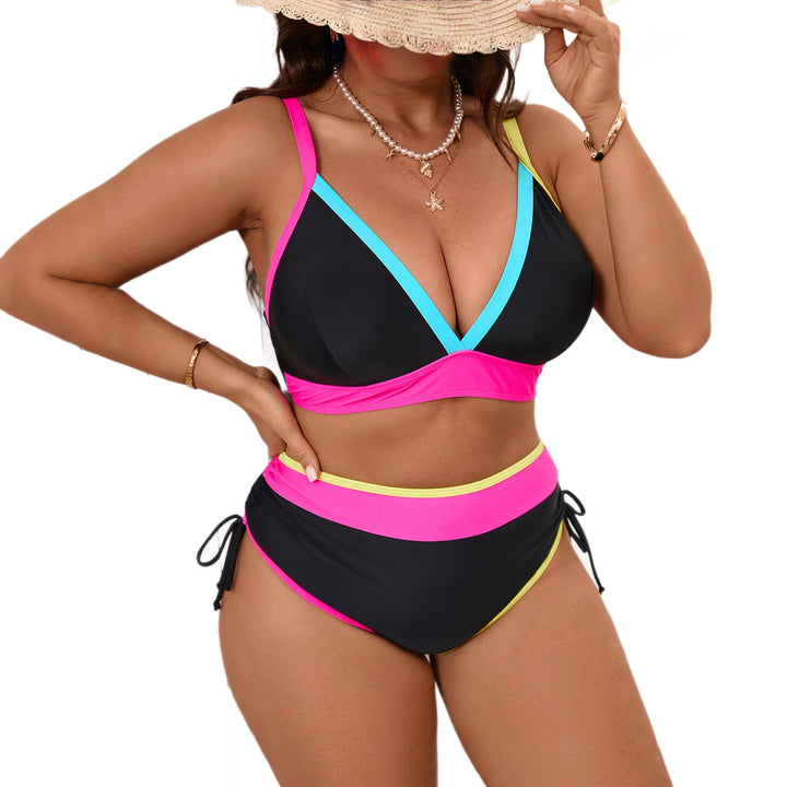 Damen Sportliches Bikini-Set mit modischen Kontraststreifen Echo Archiv