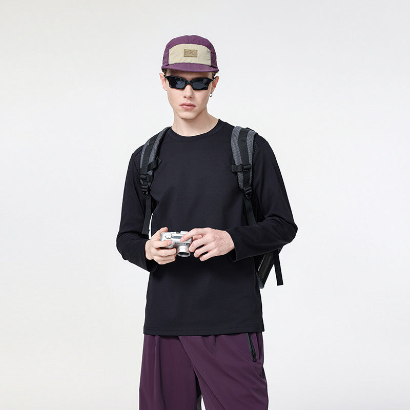 Herren Atmungsaktives Rundhals-Performance-Sweatshirt mit mikroperforierten Schulterpaneelen Echo Archiv