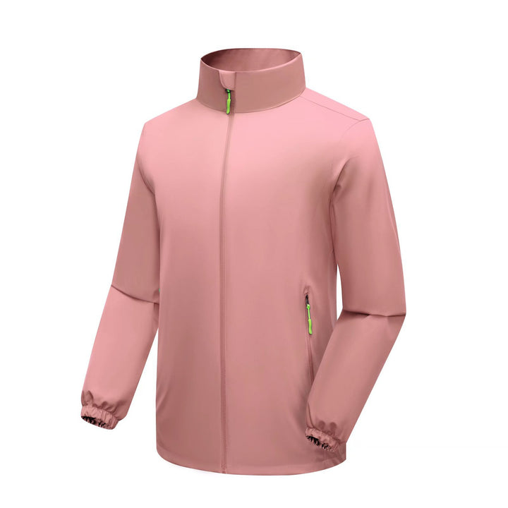 Herren Leichte Softshell‑Regenjacke mit hohem Stehkragen und winddichter Mikrofaserschale Echoarchiv