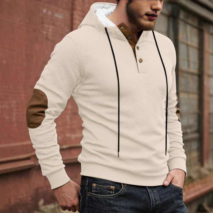 Herren Sportliches Hoodie mit strukturiertem Design Echoarchiv