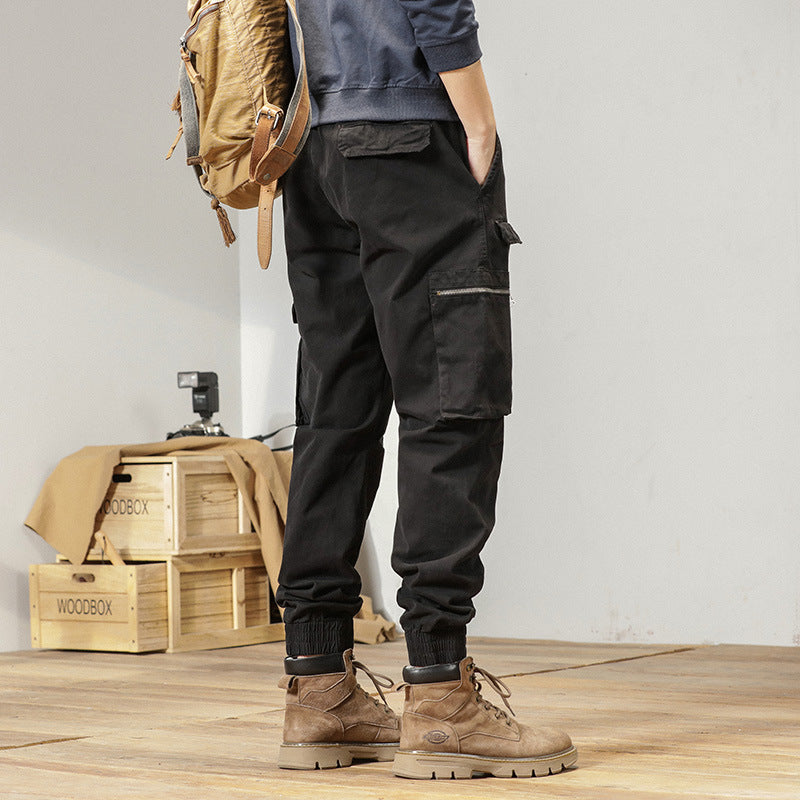 Herren Tapered-Cargo-Jogger aus robustem Canvas mit Utility-Taschen und Elastikbündchen Echo Archiv