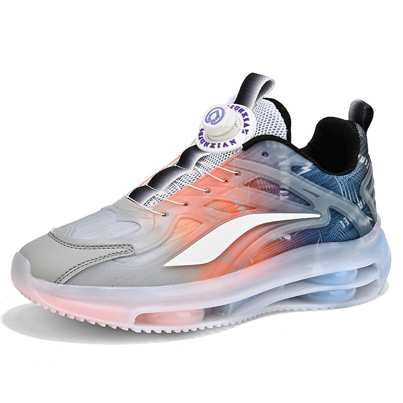 Unisex Transparente TPU-Sneaker mit sichtbarer Luftkammer und gradientem Mesh-Obermaterial Echoarchiv