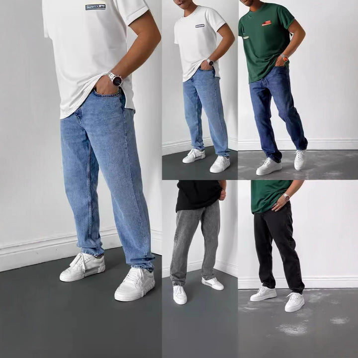 Herren lässige Relaxed-Fit Jeans mit modernem Schnitt und vielseitigen Waschungen Echoarchiv