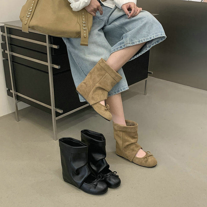 Damen Modische und bequeme Ballerina Boots Echo Archiv