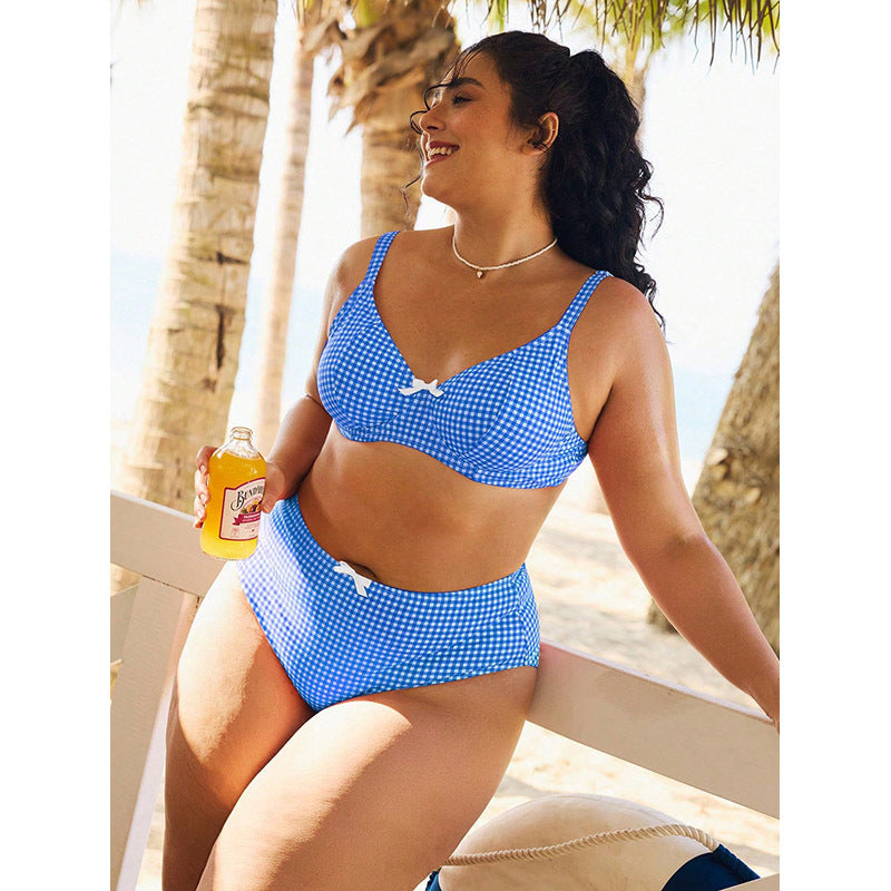 Damen Hochtaillierter Bikini mit gepolstertem Oberteil Echo Archiv