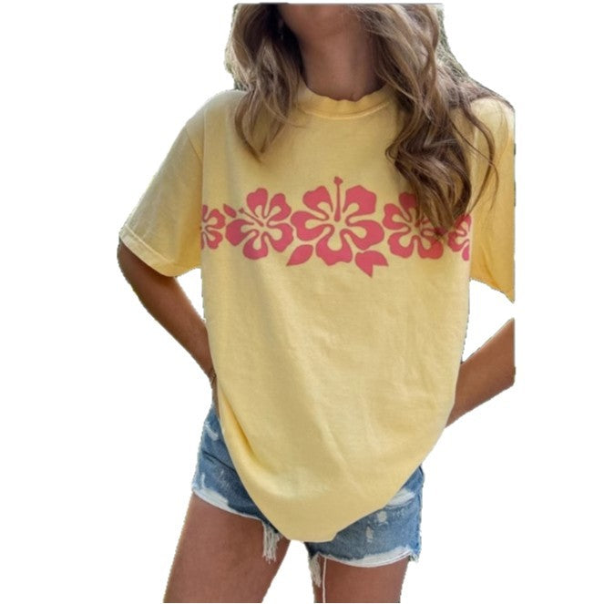 Damen T-Shirt mit floralem Grafikdruck Echo Archiv