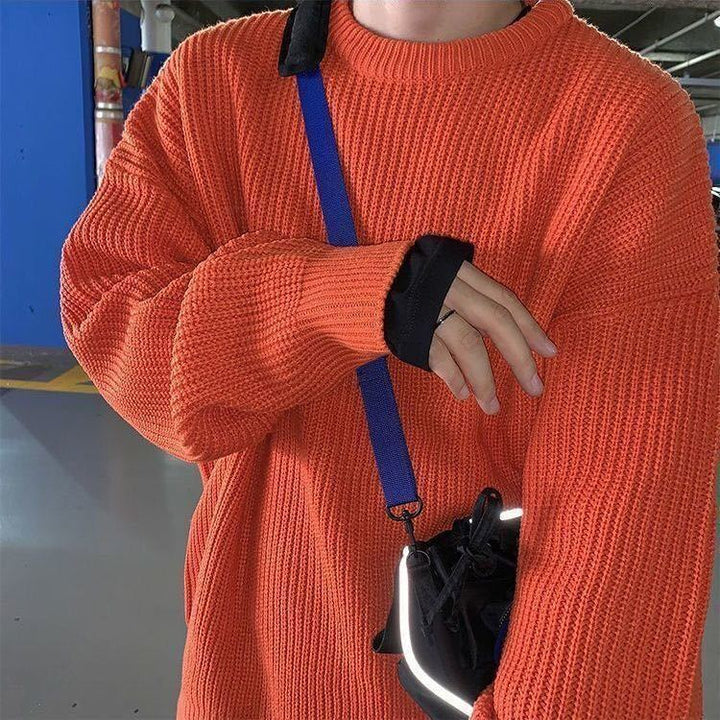 Damen Bequemer Oversized Strickpullover Echoarchiv