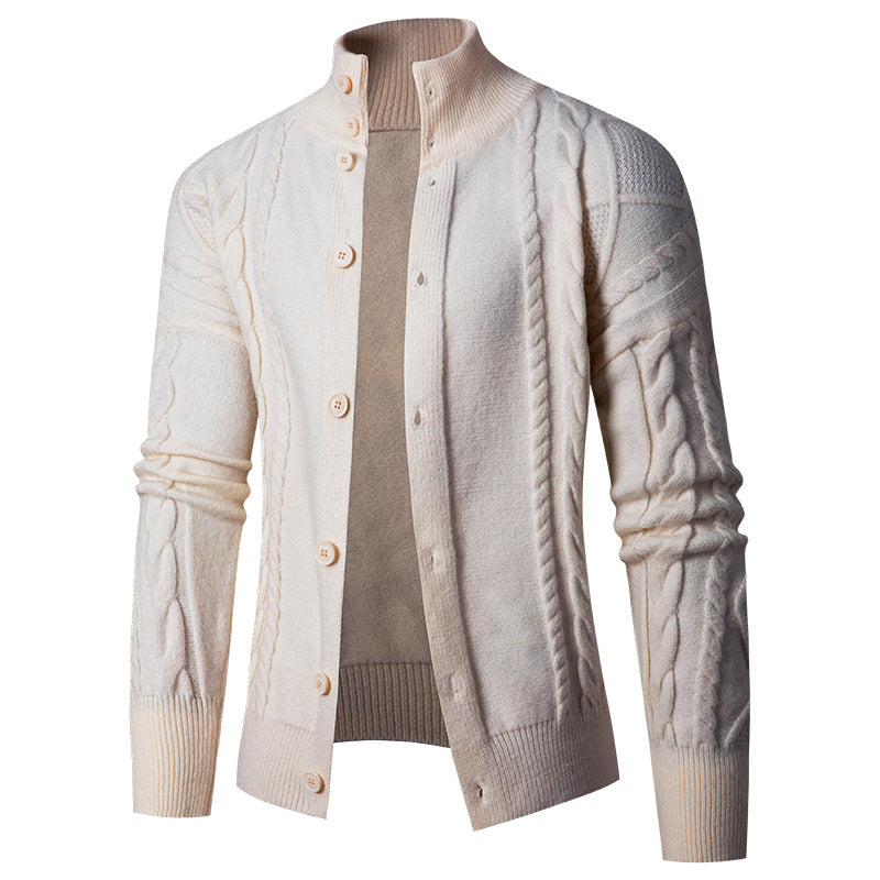 Herren Strickjacke mit eleganten Kabelmustern Echoarchiv