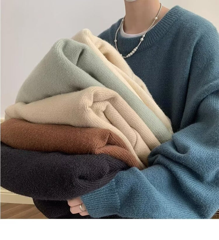 Damen Bequemer Oversize-Pullover Echoarchiv