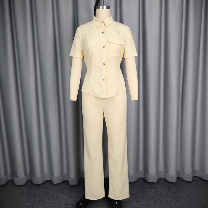 Damen Chic Blusen- und Hosen-Set Echo Archiv