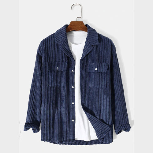 Damen hochwertige geschnittene Cordjacke mit Brusttaschen Echoarchiv