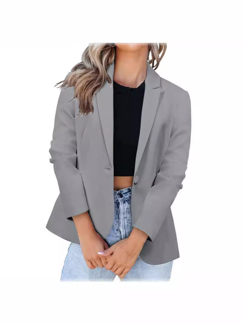 Damen Eleganter Blazer mit Echoarchivrnem Schnitt und praktischen Taschen Echoarchiv