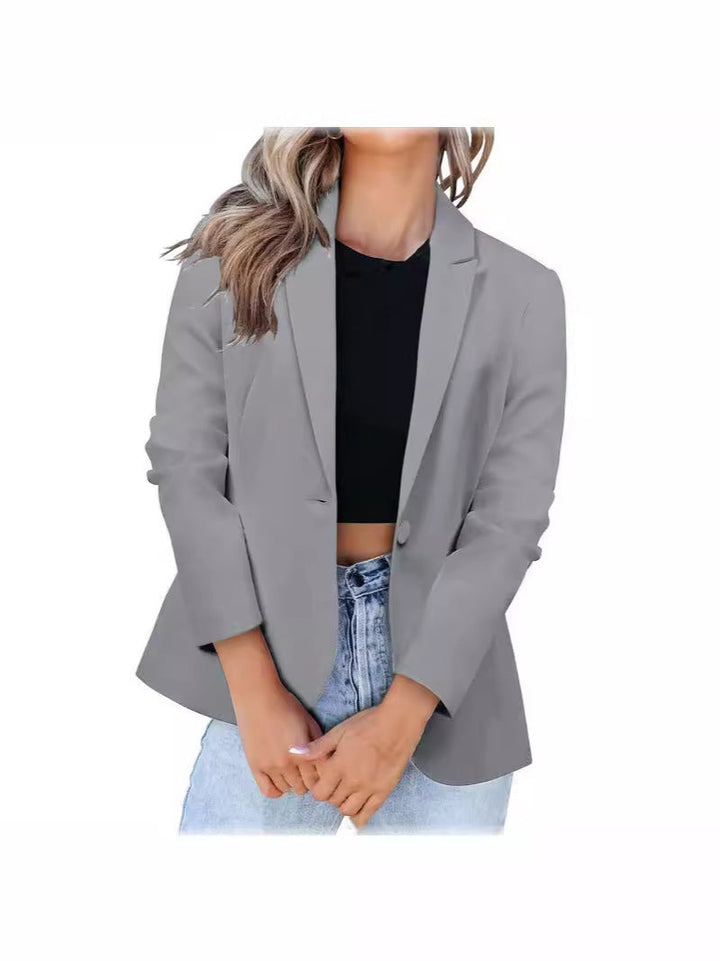 Damen Eleganter Blazer mit Echoarchivrnem Schnitt und praktischen Taschen Echoarchiv