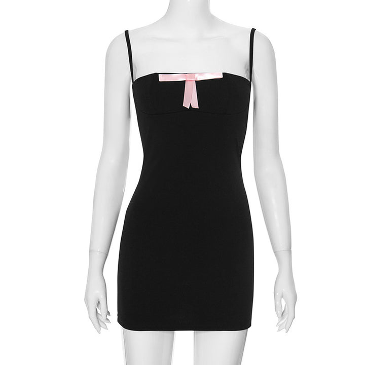 Damen Minikleid mit zarter Satin-Schleife und figurbetontem Schnitt Echo Archiv