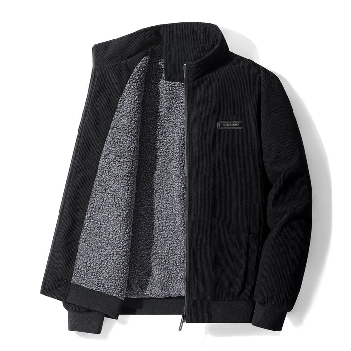 Herren Modische Fleece-Jacke im Cord-Design Echo Archiv