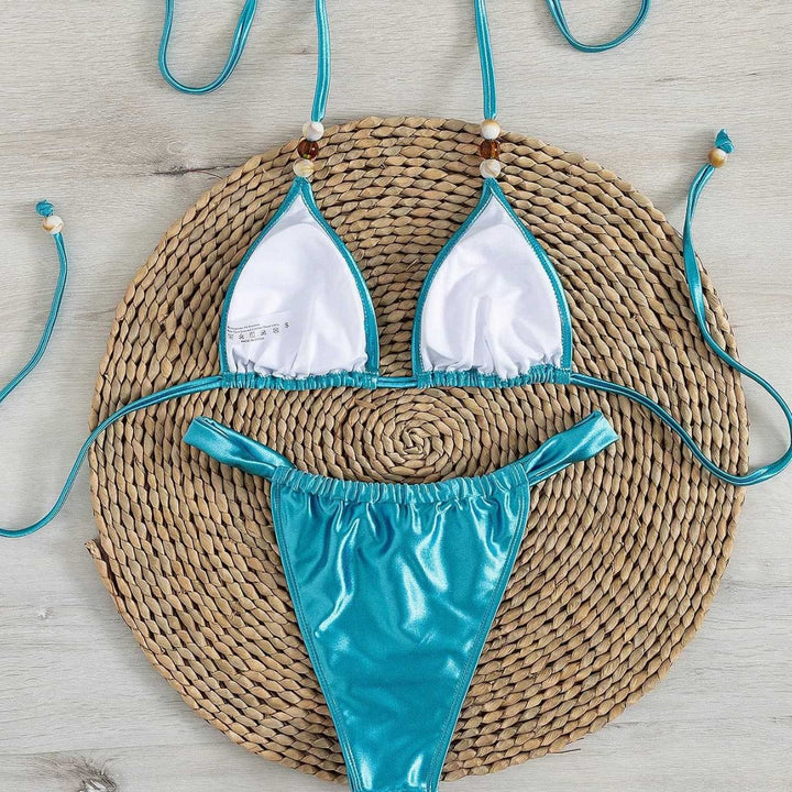 Damen Triangel-Bikini mit elegantem Falten-Design Echo Archiv