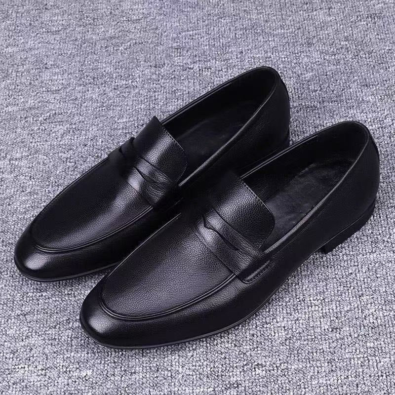 Herren Elegante Leder Mokassins Echoarchiv