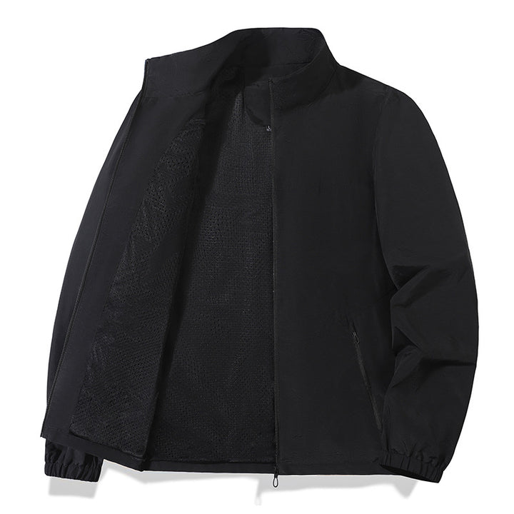 Herren Leichte Übergangsjacke mit hohem Kragen und praktischen Taschen Echo Archiv