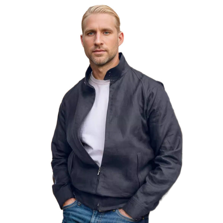 Herren moderne und lässige Steppjacke mit hohen Kragen Echoarchiv